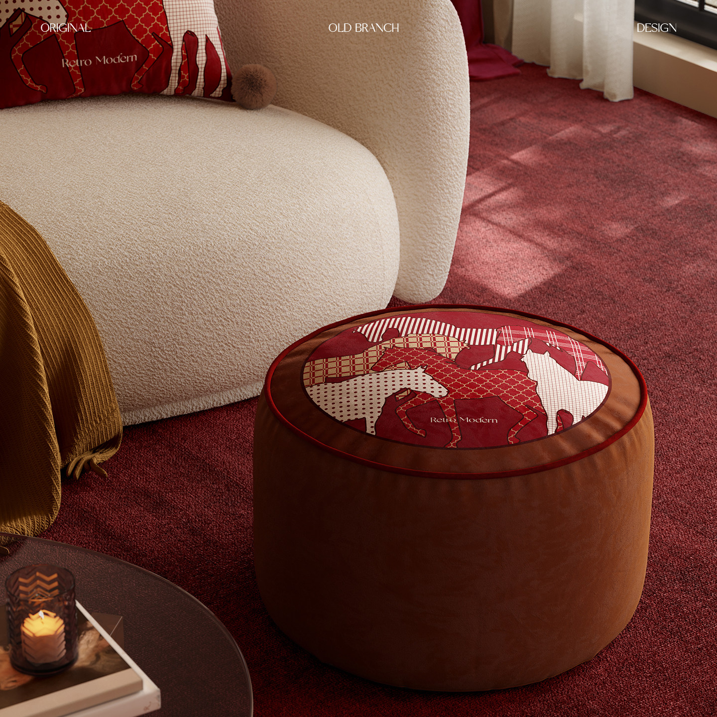 福驹贺岁马年红色喜庆坐墩沙发脚凳化妆凳懒人蒲团坐垫阳台飘窗垫,居家布艺,蒲团,淘宝优惠券,粉丝福利购,淘宝优惠卷