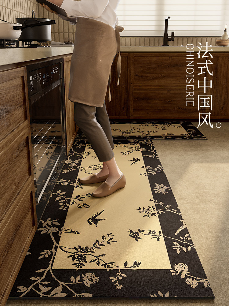 喜即闲花弄影厨房专用地垫防滑进门可擦免洗硅藻泥吸水地毯脚垫子,居家布艺,厨房地垫,淘宝优惠券,粉丝福利购,淘宝优惠卷