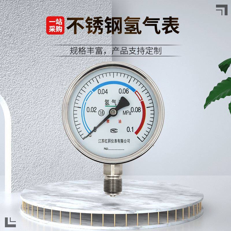 氢气表不锈钢氢气表yq-40