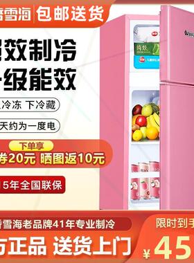 小冰箱家用小型迷你冰箱租房宿舍电冰箱一级能效两门大容量