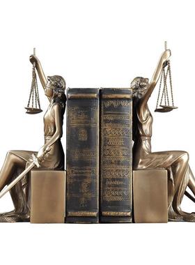 家居装饰品正义神书档书立法律人摆件律师礼物人物雕塑艺术厂家