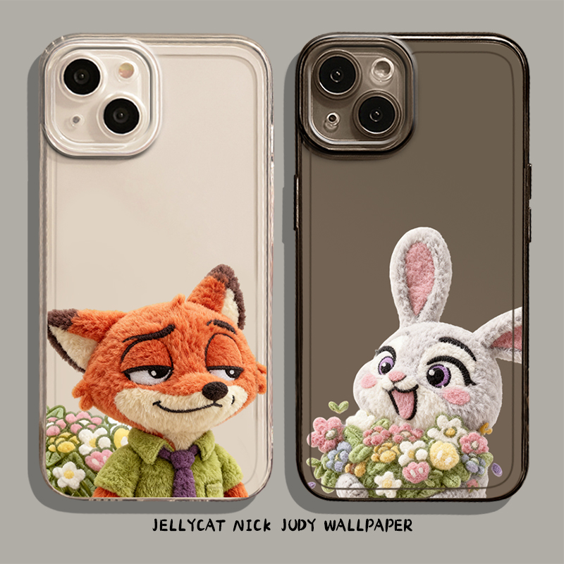 适用小米红米手机壳毛绒尼克朱迪