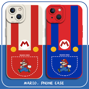 6女5十 15卡通9 4s保护套创意男 findx8pro莎莎13超级玛丽12莎头11新款 马里奥手机壳适用opporeno14孙颖莎同款