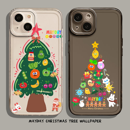五月天圣诞树手机壳秋冬氛围感