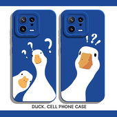 note11 问号鸭子手机壳适用小米17promax k50k40s k90 15ultra网红14爆款 13卡通12红米k80k70E情侣k60至尊版