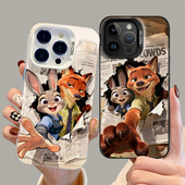 适用苹果17手机壳iphone16promax疯狂动物城15plus尼克14pro朱迪13mini情侣12新款 11周边8p电影2男7女xs