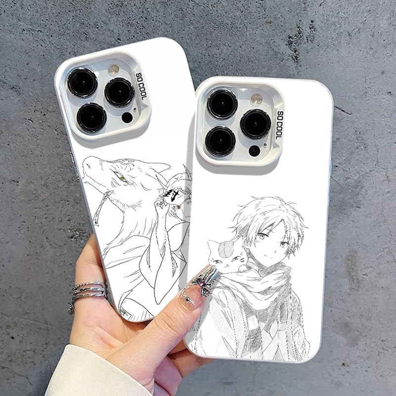 夏目友人帐手机壳适用苹果16猫咪老师iphone15promax贵志14plus动漫13mini周边12二次元11新款8p男7女xs/xr/x