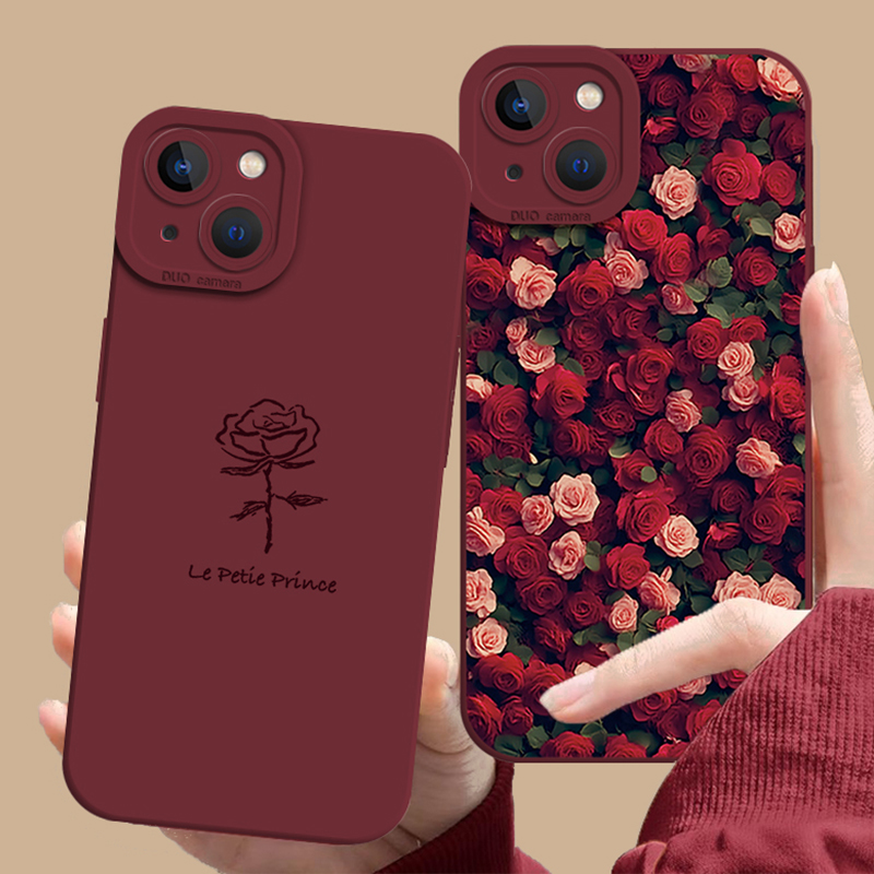 适用oppo手机壳玫瑰花