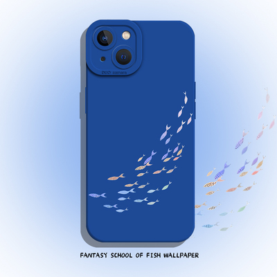 梦幻鱼群手机壳小众高级感