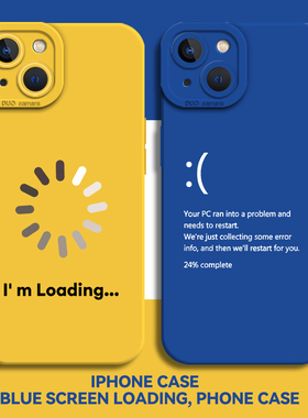 打工人蓝屏手机壳适用一加ace5趣味3搞怪iqoo13pro新款2创意1+12简约10r牛马neo9/8/7/6se男11s女t/15/6/vivo