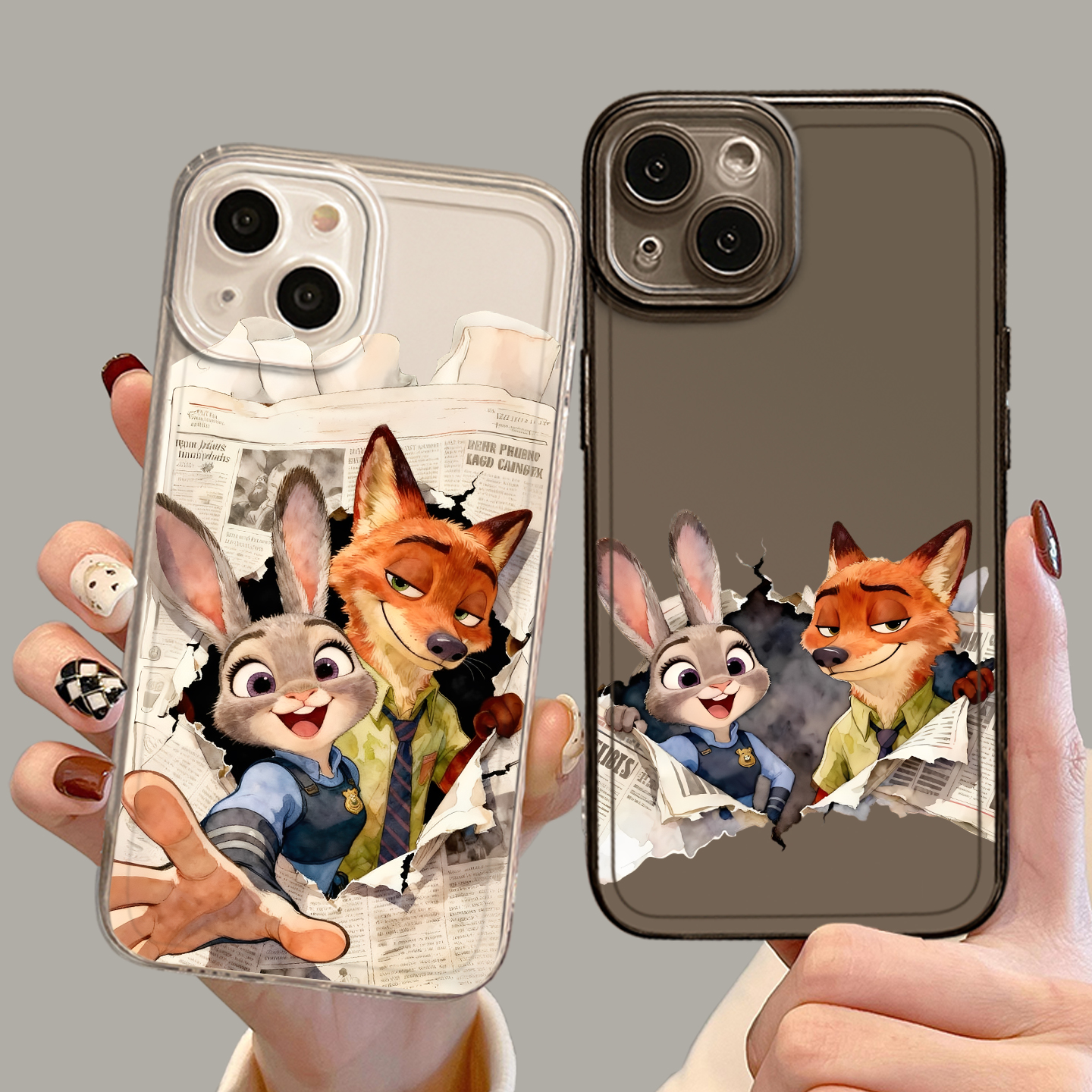 适用小米红米手机壳报纸尼克朱迪