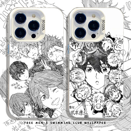 free男子游泳部适用小米17promax手机壳15ultra/14pro/13/12/11红米k90k80k70k60k50k40s动漫note10/turbo4/3