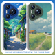 治愈系风景手机壳适用华为pura70ultra宫崎骏nova12小清新mate60pro日系p50 100 9荣耀200