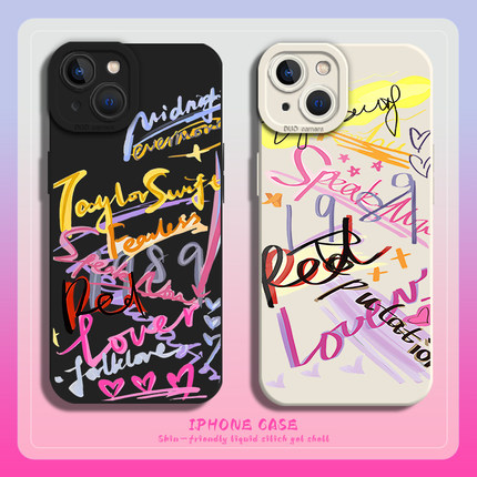 taylor swift手机壳ttpd适用苹果15promax泰勒iPhone14斯威夫特13mini霉霉12pro签名11周边8plus明星7p女xr套