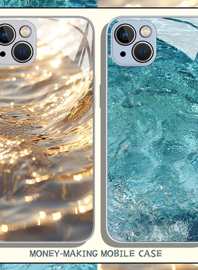 流水生金手机壳适用华为pura70正念nova13发财mate60pro招财p50好运40暴富30小众12高级11玄学10荣耀300男200