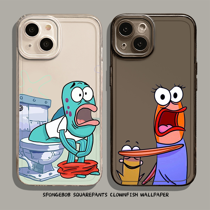 比奇堡的居民们手机壳适用小米15海绵宝宝14ultra小丑鱼13pro路人鱼12/11红米k80k70e/k60k50k40s/k90/note17