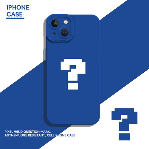 适用一加iqoo手机壳像素问号