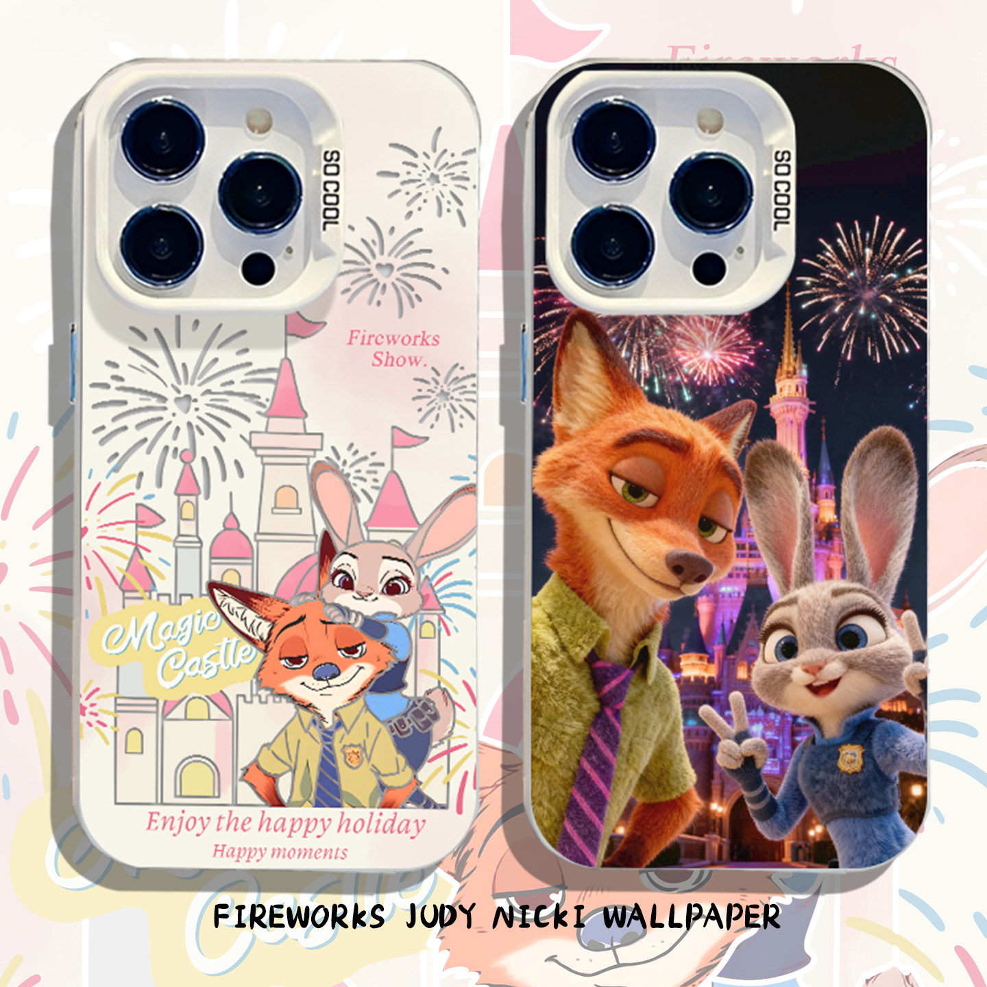 适用小米红米手机壳烟花尼克朱迪