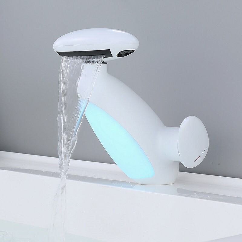 企鹅氛围灯艺术洗手盆面盆冷热水