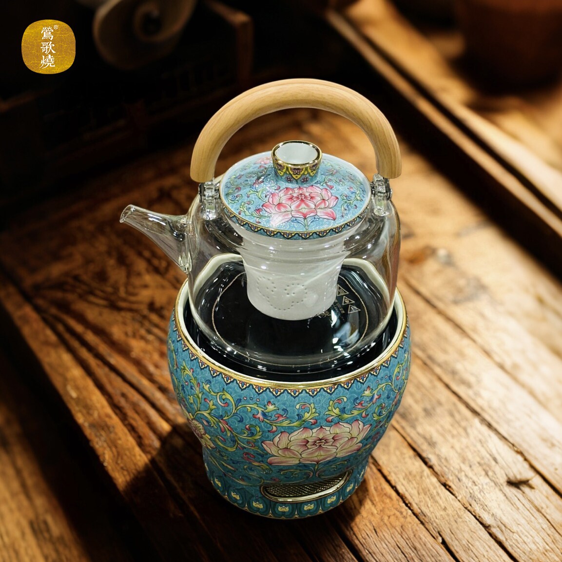 莺歌烧电陶炉煮茶家用茶炉铁壶