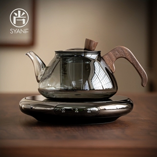 玻璃煮茶壶电陶炉泡茶家用办公耐茶炉热防烫烧水壶蒸煮一体小型煮