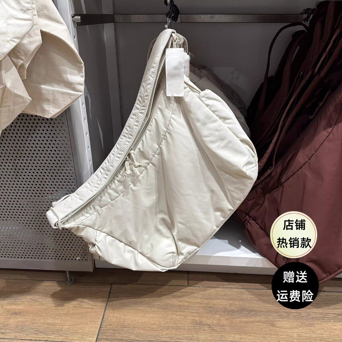 试衣间出品春款休闲包单肩包手提包蓬松挎包中性斜挎包男女481663