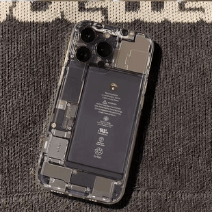 适用苹 果15promax手机保护壳新款iphone14高级感13pro创意电池12机械风11潮牌8plus时尚7个性x男女16保护xr