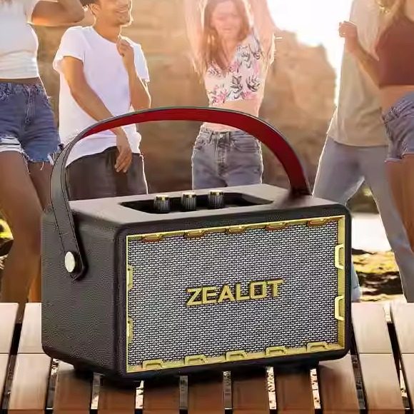 狂热者MT01蓝牙音箱家用复古典音响HIFI高音质户外便携低音炮车载