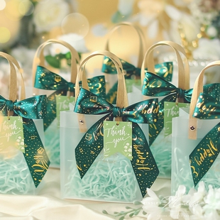 礼品袋手提袋圣诞节平安夜苹果礼盒空盒伴手礼透明生日礼物包装袋