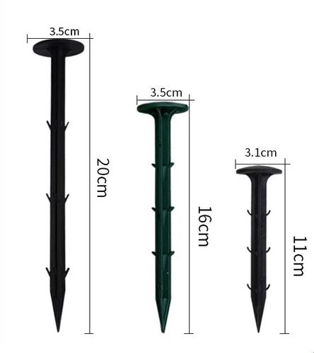 果树拉枝地钉防草布土塑料地布钉园艺垫布大棚温室倒刺地插除草布