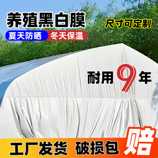 进口黑白膜养殖防晒加厚隔热降温食用菌种植家禽养殖鱼塘防渗遮光