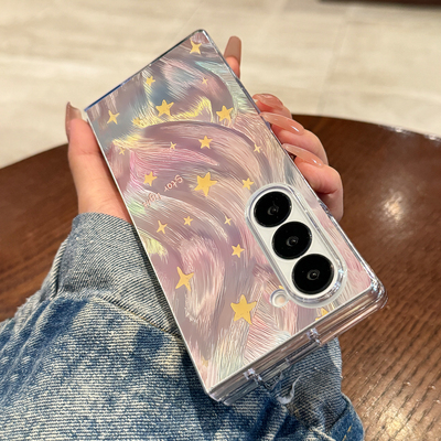 适用三星zfold7流光星星手机壳