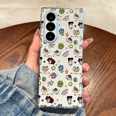 适用于三星zfold手机壳蜡笔小新