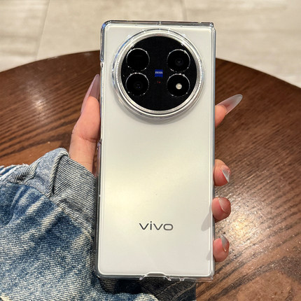 适用vivoxfold5手机壳新款xfold3pro折叠屏保护套xfold3透明全包防摔xfold2简约超薄vivo高级感XFold女款外壳