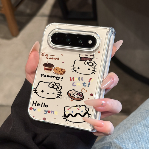 适用小米18fold甜甜圈猫咪手机壳