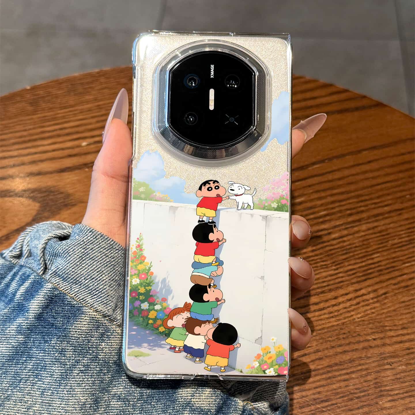 适用华为matex7蜡笔小新云朵外壳