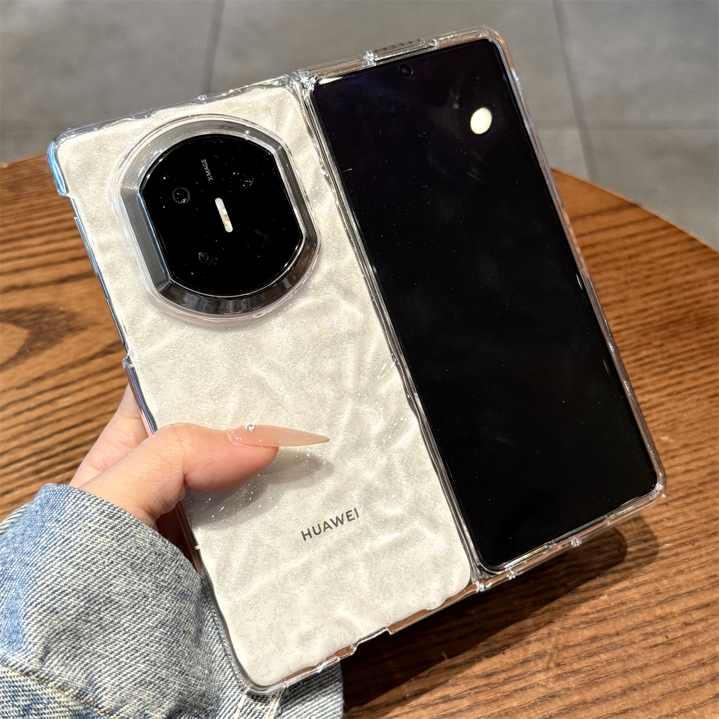 适用华为matex7超薄高端水波纹壳