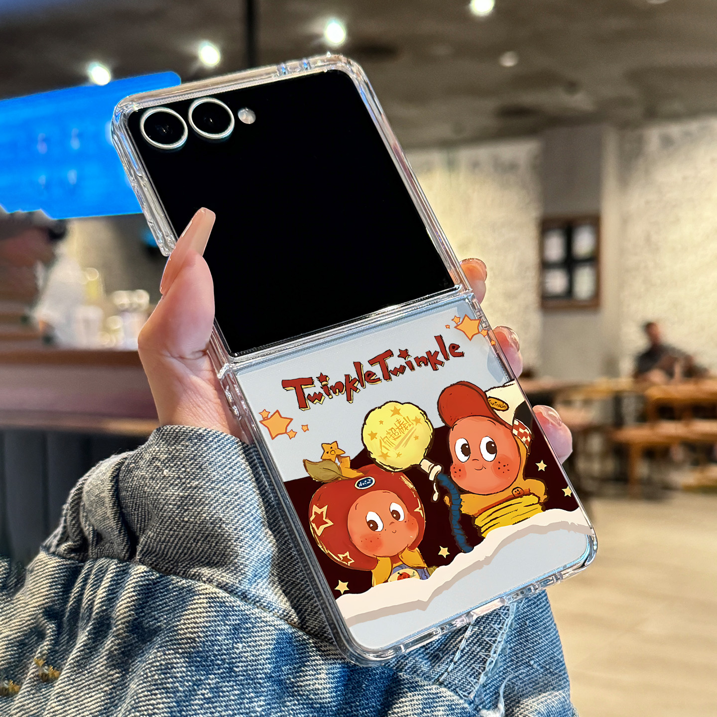 适用三星zflip7破墙星星人手机壳