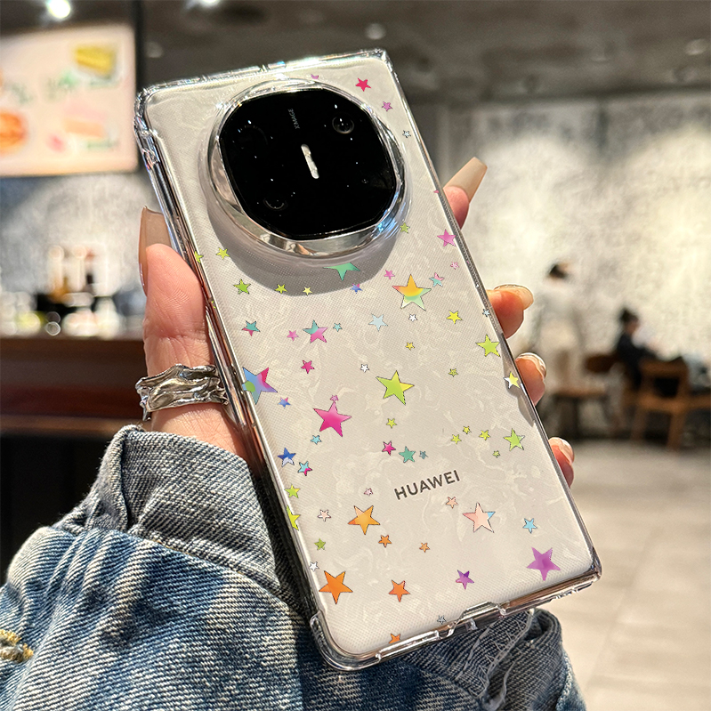 适用华为matex6手机壳彩色星星