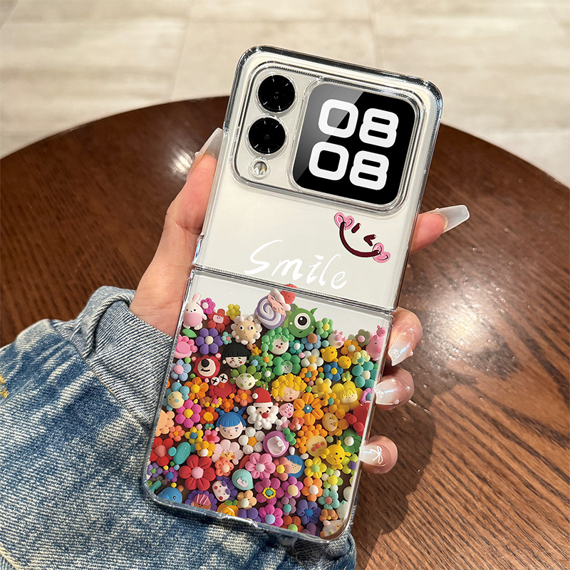 卡通小公仔适用于华为novaflip壳