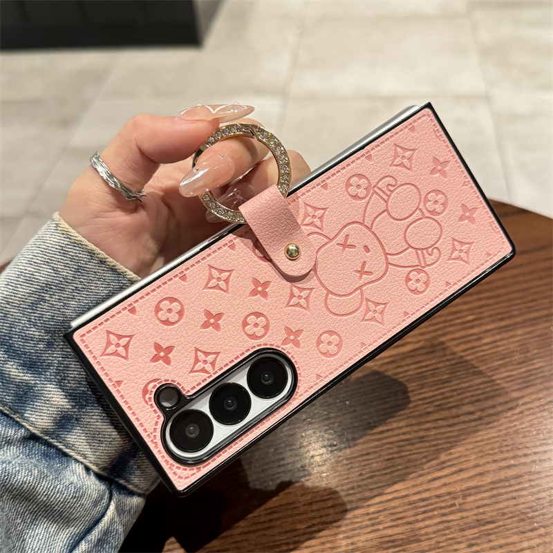 粉色暴力熊适用于三星zfold6外壳