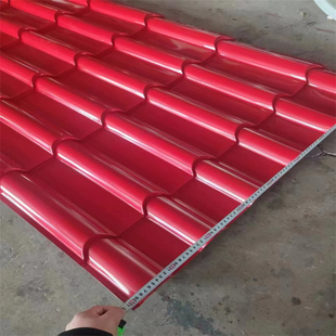 800型彩钢仿古 铝镁锰 铝合金竹节瓦琉璃瓦滴水檐 脊瓦 厂家直销