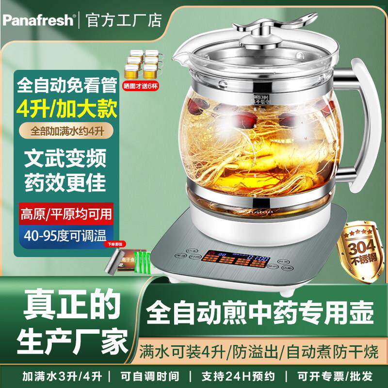 中药电煎壶罐熬药大容量中医煎药壶全自动中药壶家用3升4养生大号