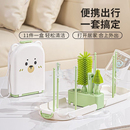 婴儿便携硅胶奶瓶刷新生套装便携式收纳盒外出清洁刷洗奶瓶刷子