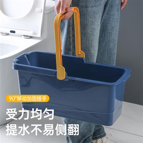 洗拖把桶长方形家用塑料水桶胶棉海绵拖布桶O涮地拖清洗桶单桶方