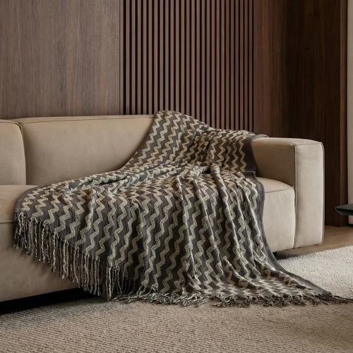 ins风针织毯披肩毯仿羊绒百搭