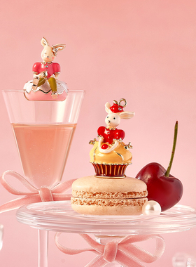 布兰兔茶漏茶滤甜点造型可爱吊坠不锈钢泡茶过滤器家用送女生礼物