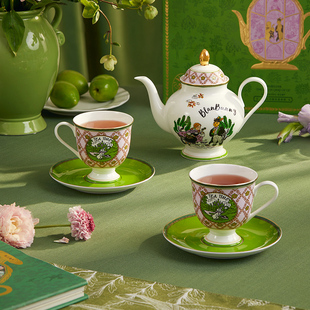 布兰兔blanbunny绿野仙踪茶壶套装骨瓷茶壶两杯碟精致下午茶礼盒
