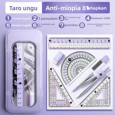 Geometry Set for Students Math Protractor Compass with Ruler