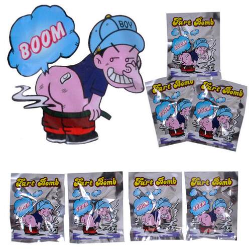 10pcs Funny Fart Bomb Bags Stink Bomb Smelly Funny Gags Prac